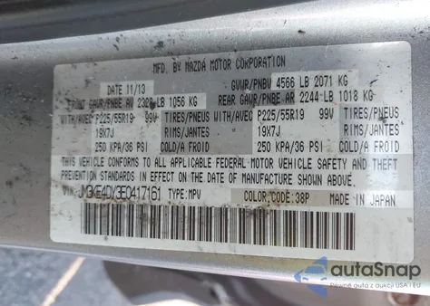 2014 Mazda Cx-5 Grand Touring from USA, damaged, VIN JM3KE4DY3E0417161